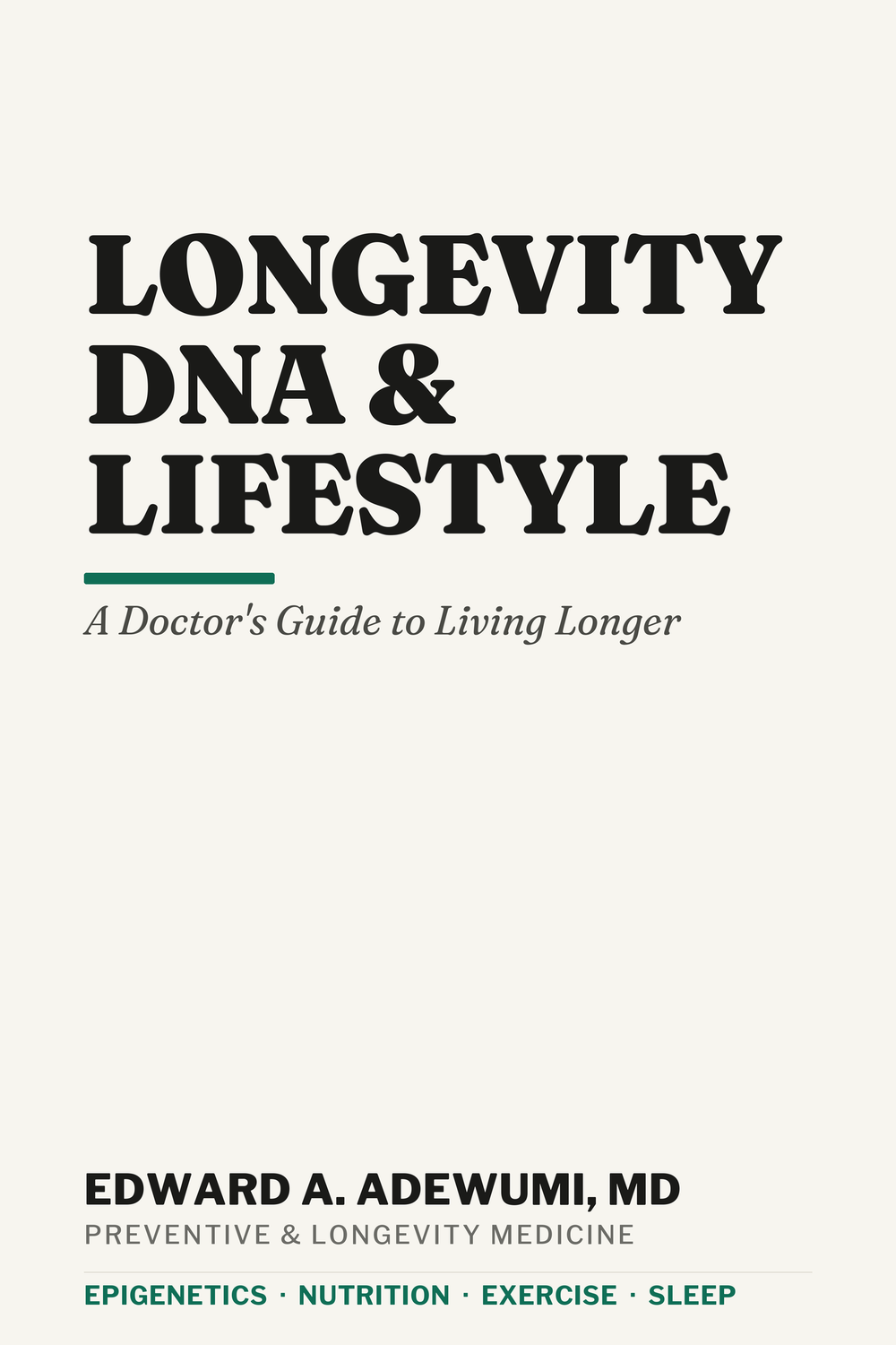 Longevity, DNA & Lifestyle — book cover
